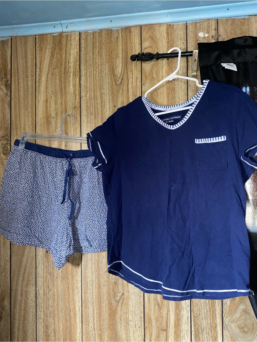 Navy blue 2 piece set pajama